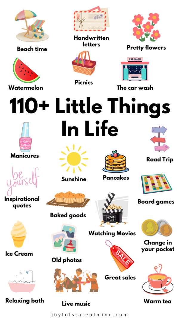 Small Things Example 110+ Little Things That Bring Joy Into Your Life - Joyful State of Mind