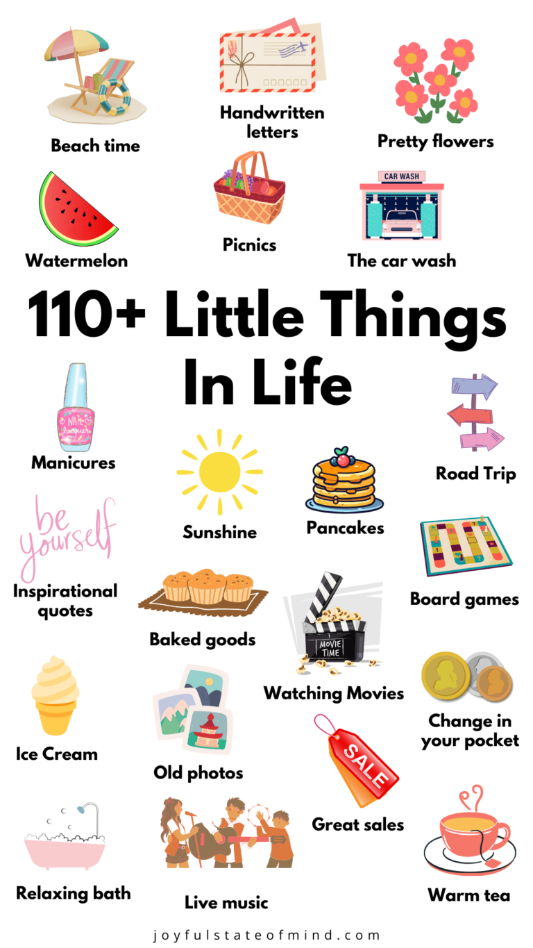 110+ Little Things That Bring Joy Into Your Life - Joyful State Of Mind