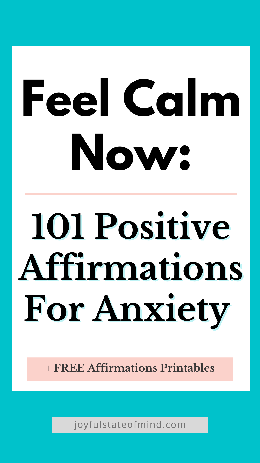 affirmations for anxiety