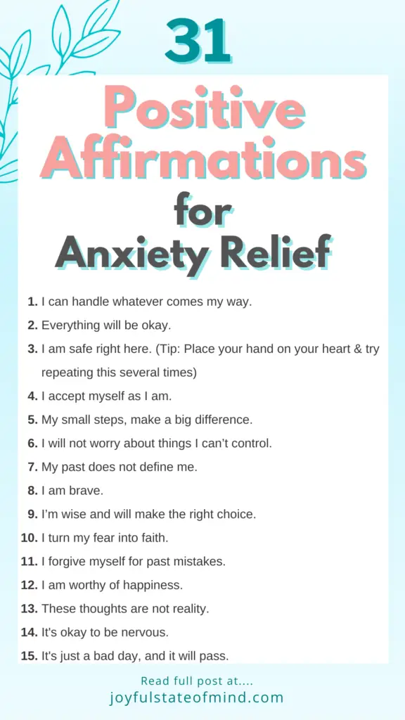 Calm Your Mind Now: 101 Powerful Affirmations for Anxiety - Joyful ...