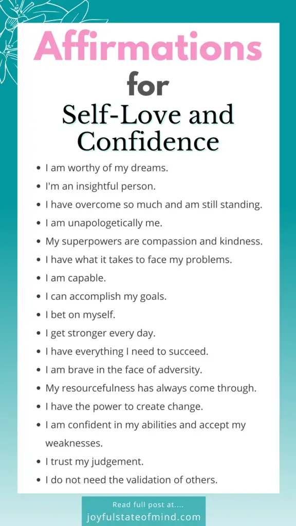 powerful self love affirmations