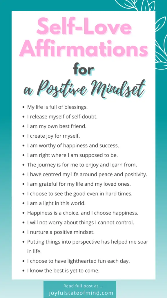 powerful self love affirmations