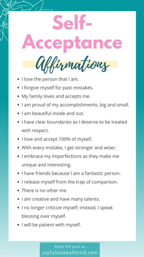 self love affirmations