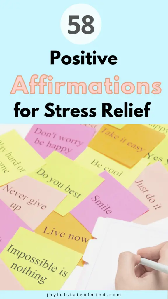 affirmations for stress relief