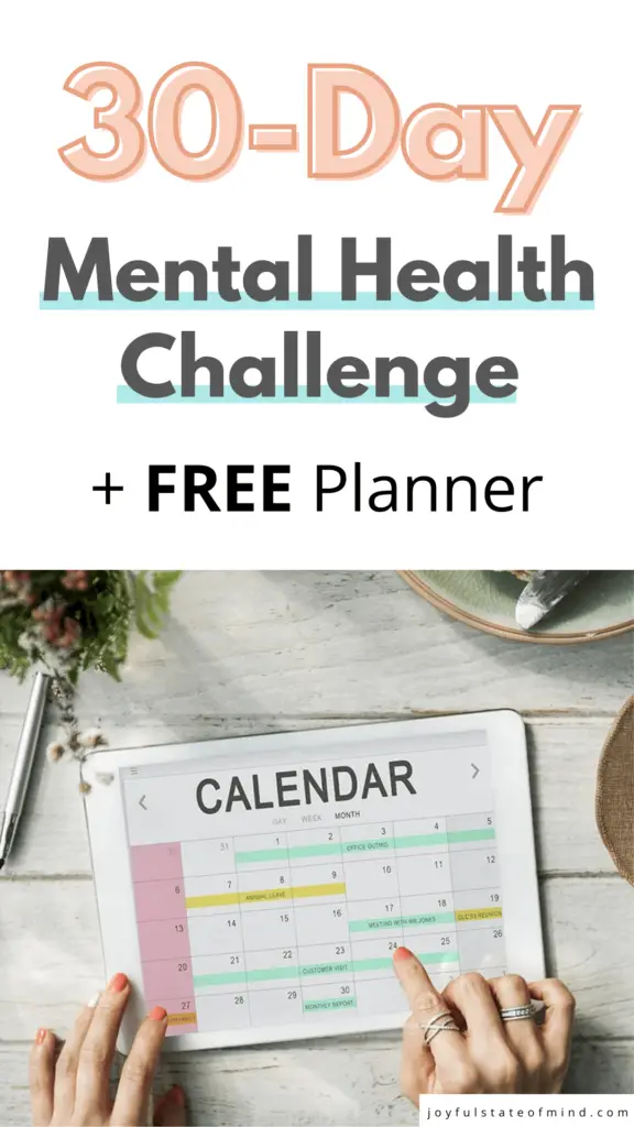 30 day mental health challenge