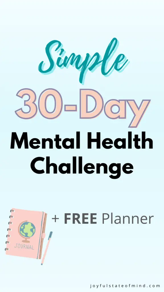 30-day mental health challenge