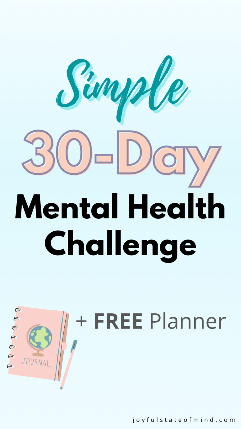 Feel Better: 30-day Mental Health Challenge (+ Free Printables 