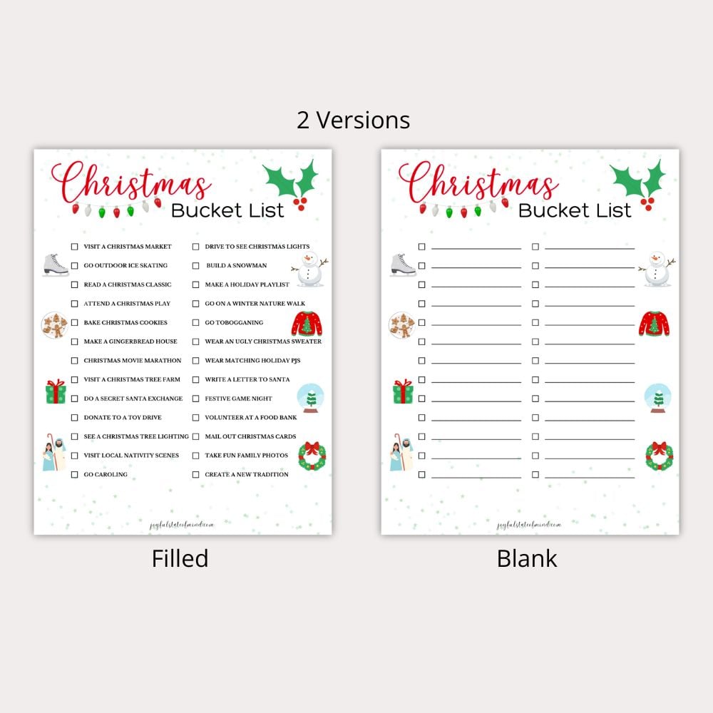 Merry & Bright Christmas Bucket List Bundle - Image 3