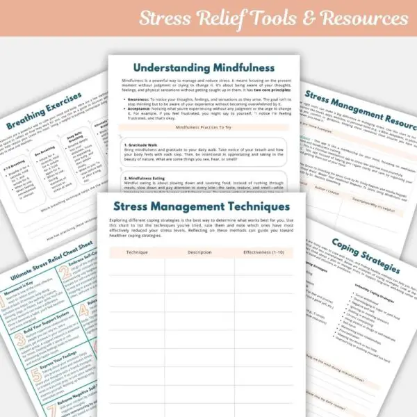 Reduce Stress, Restore Calm Stress Management Journal - Image 3