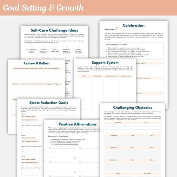 Reduce Stress, Restore Calm Stress Management Journal - Image 4