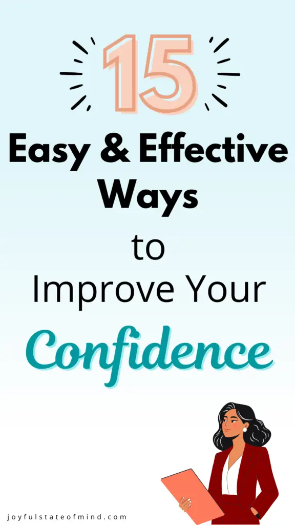 15 ways to improve your self-esteem