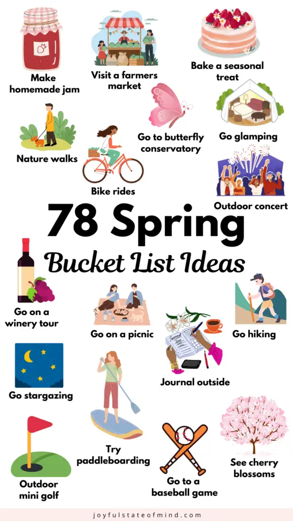 Spring bucket list