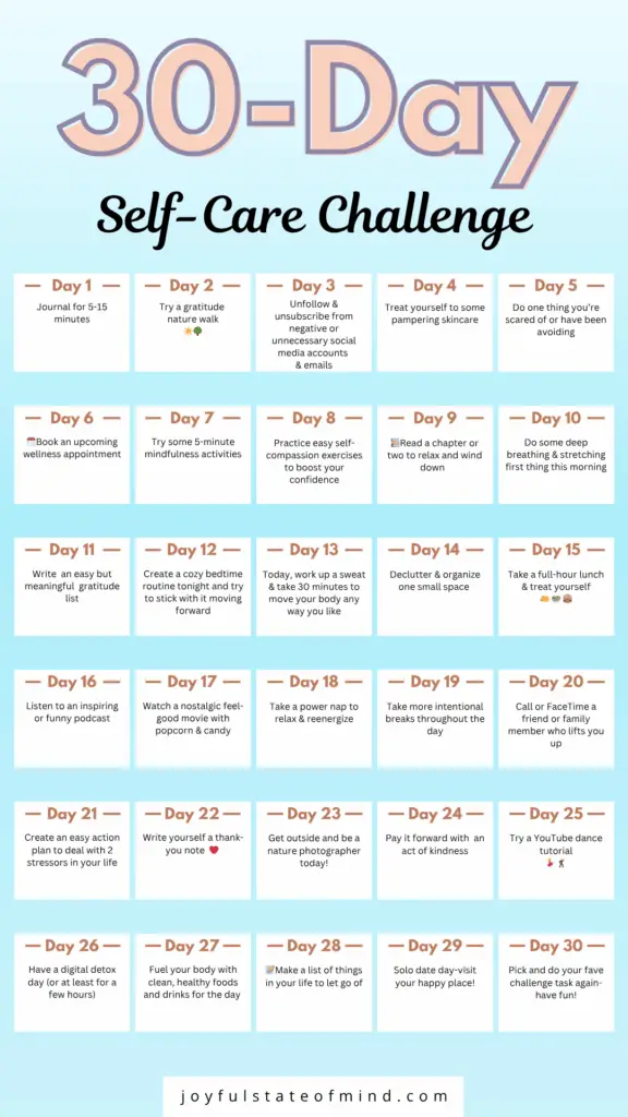 self-care challenge