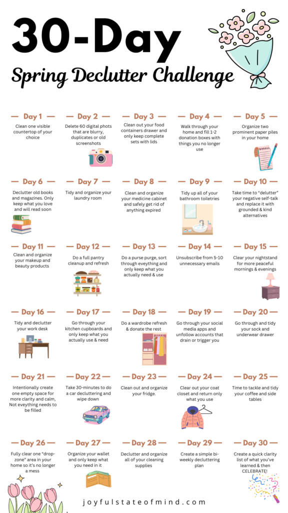 30-day declutter challenge