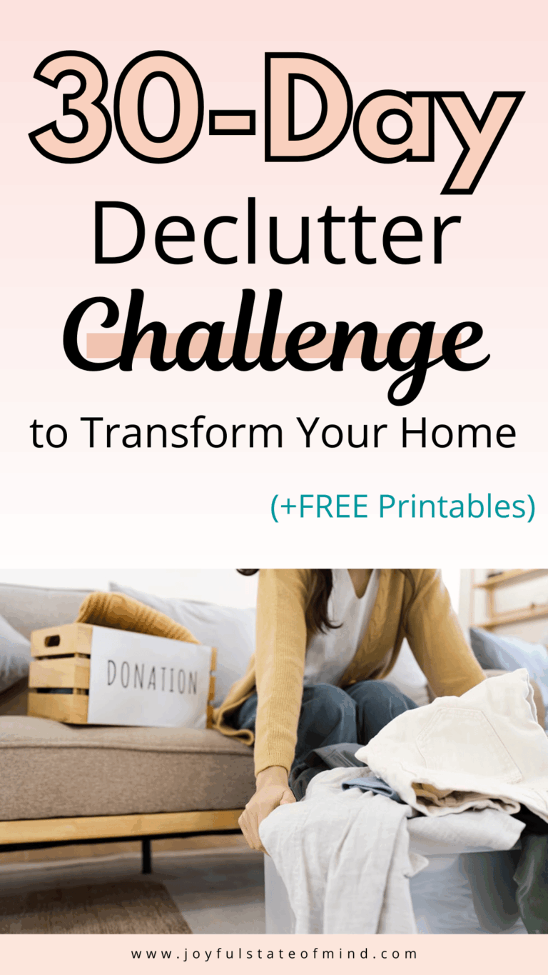 30 Day Declutter Challenge to Simplify Life (+ Free Printables ...