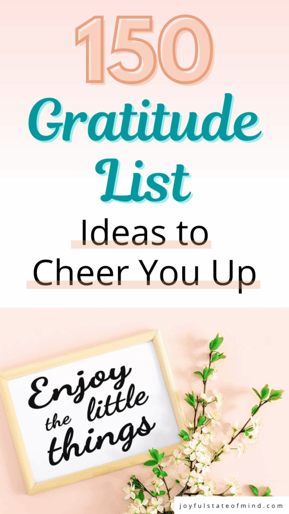 how to write a gratitude list